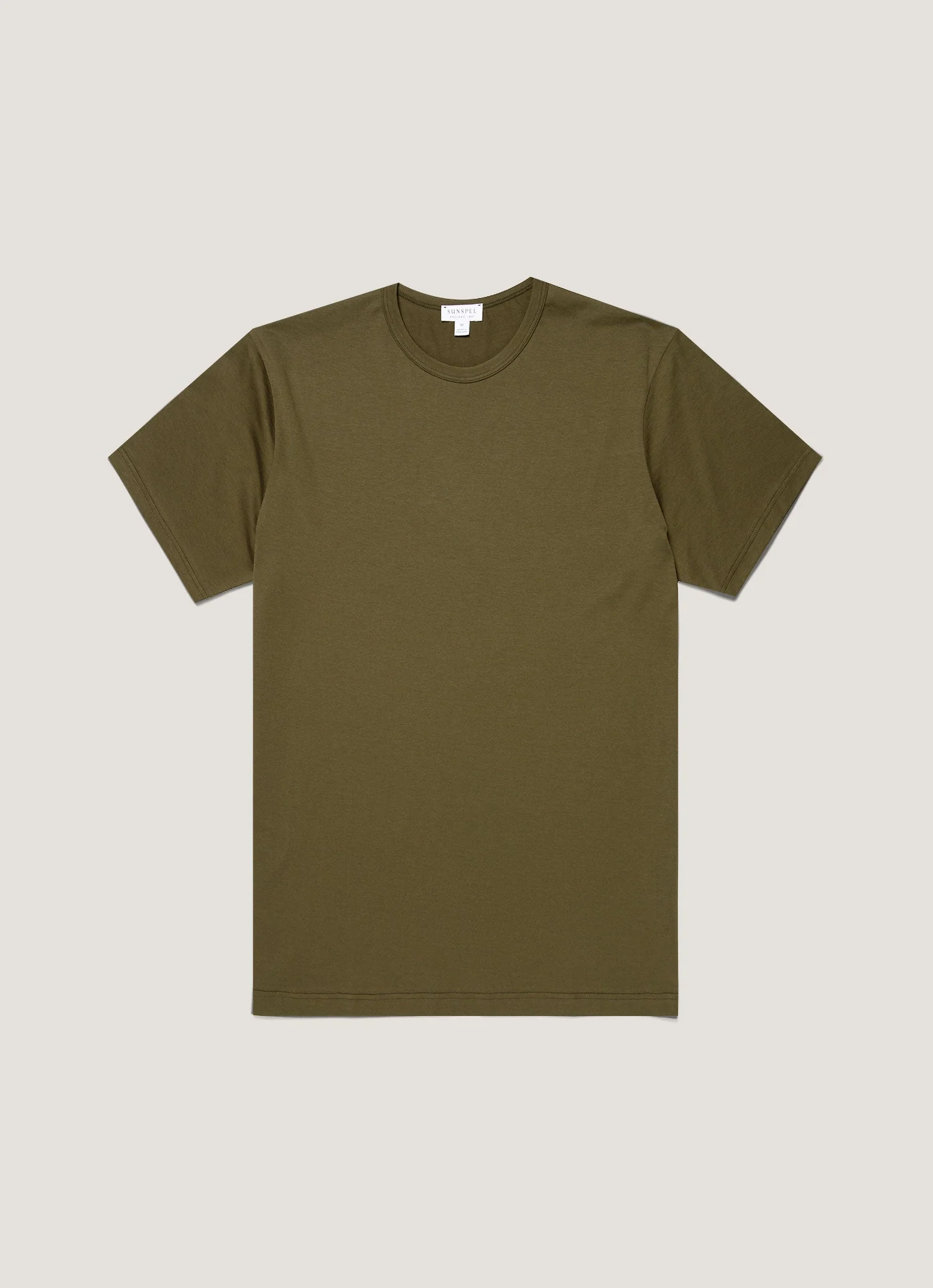 SS Crew Neck T Shirt In Deep Olive