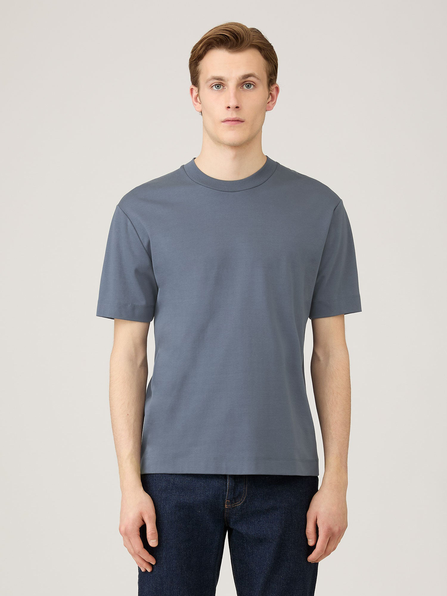 Relaxed Fit Heavy Weight T-Shirt in Slate Blue