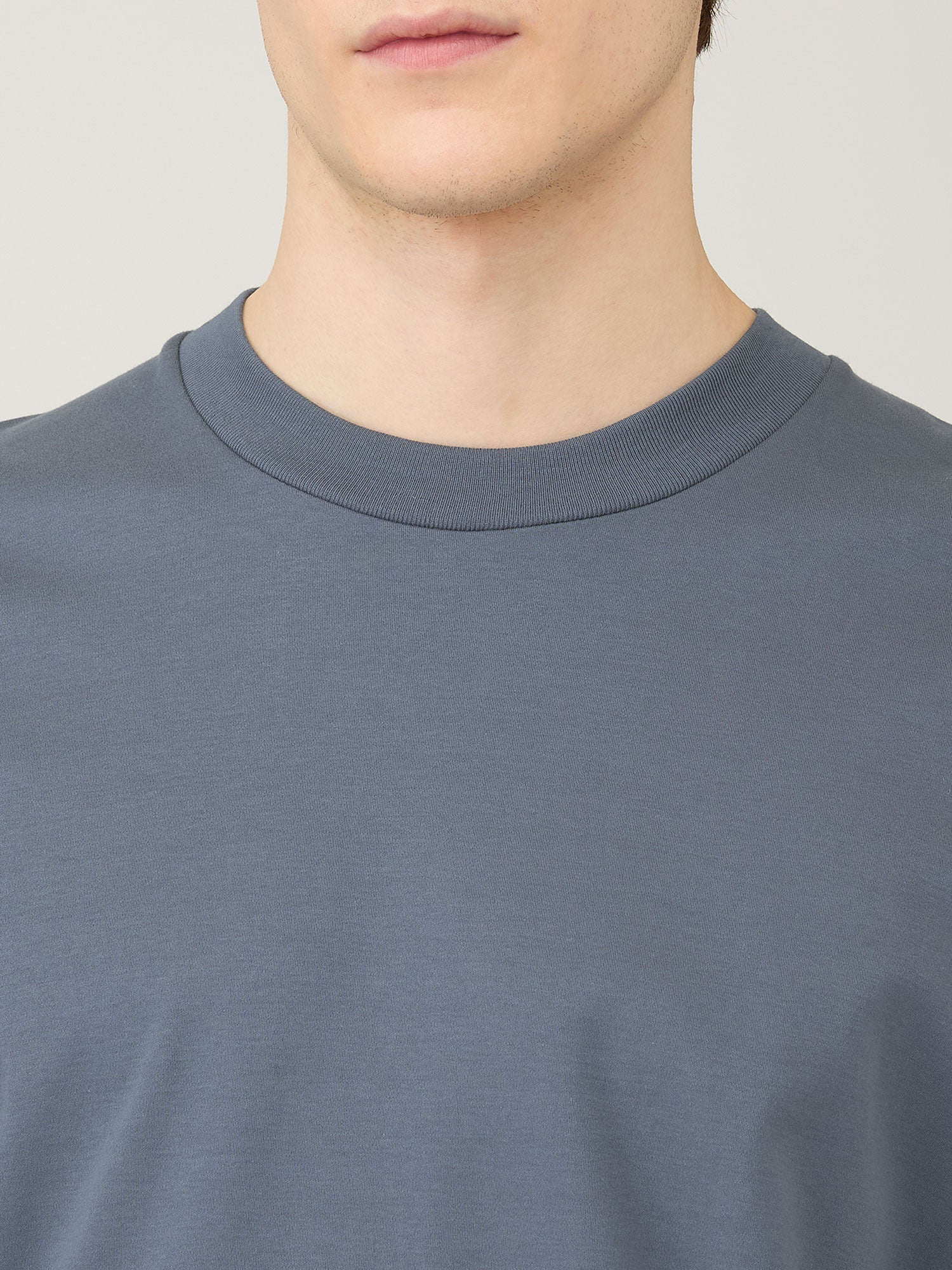 Relaxed Fit Heavy Weight T-Shirt in Slate Blue