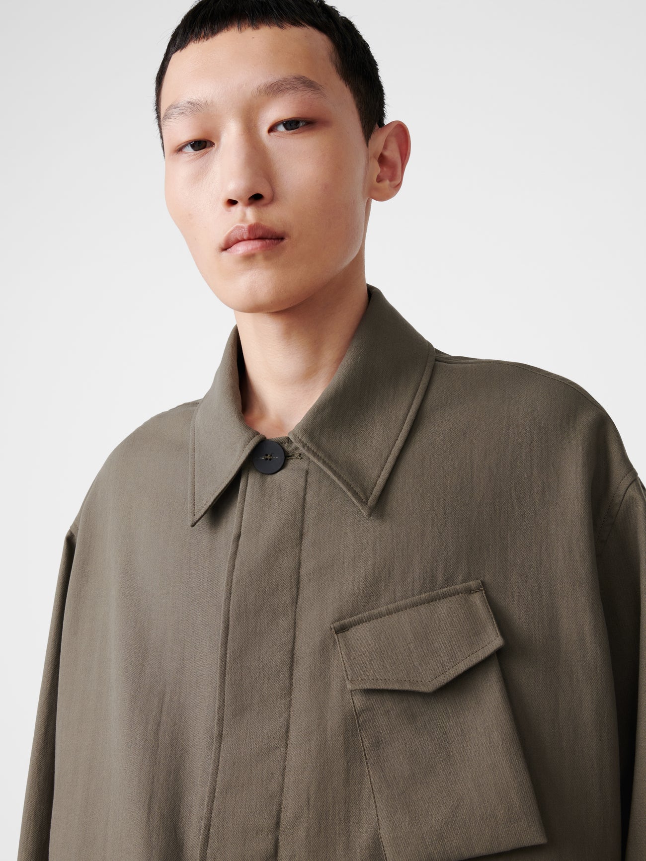 Nate Cargo Jacket in Fossil