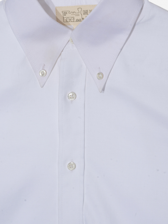 White oxford button-down shirt 01T