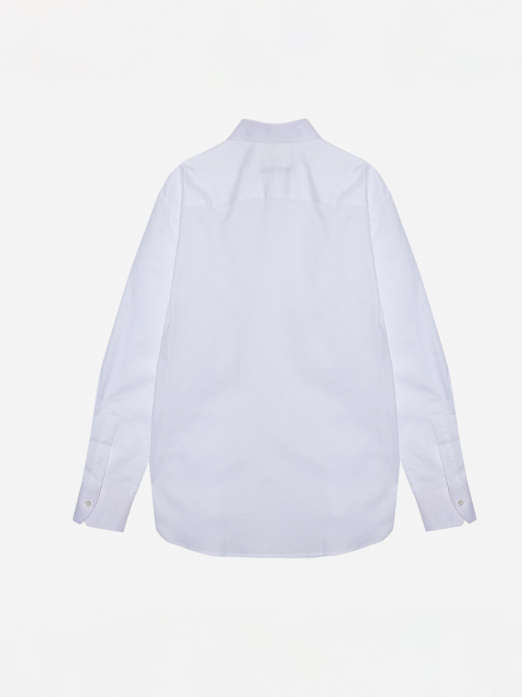 White oxford button-down shirt 01T