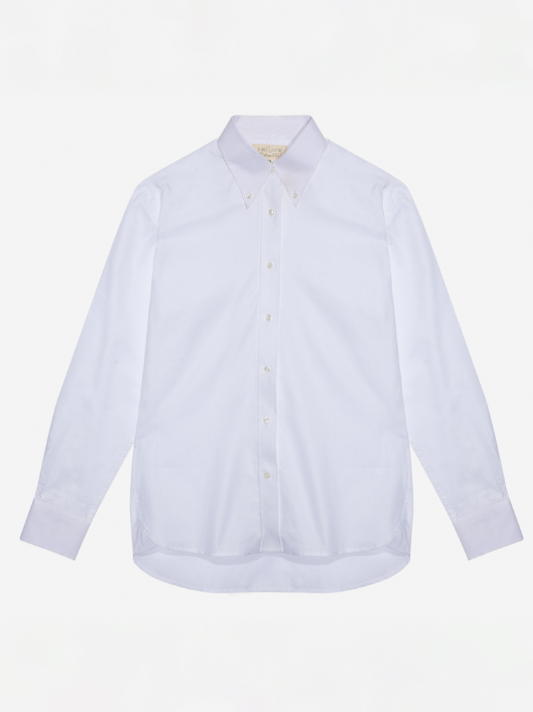 White oxford button-down shirt 01T