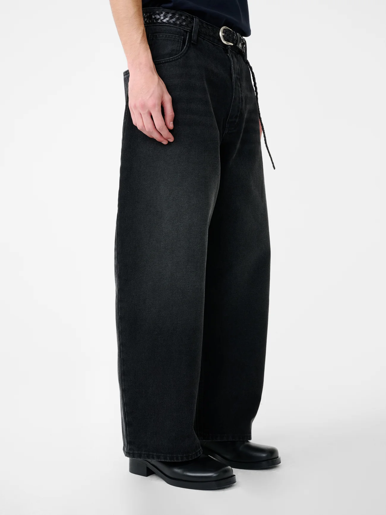 Washed Black Regen Denim Paolo Jean Pants