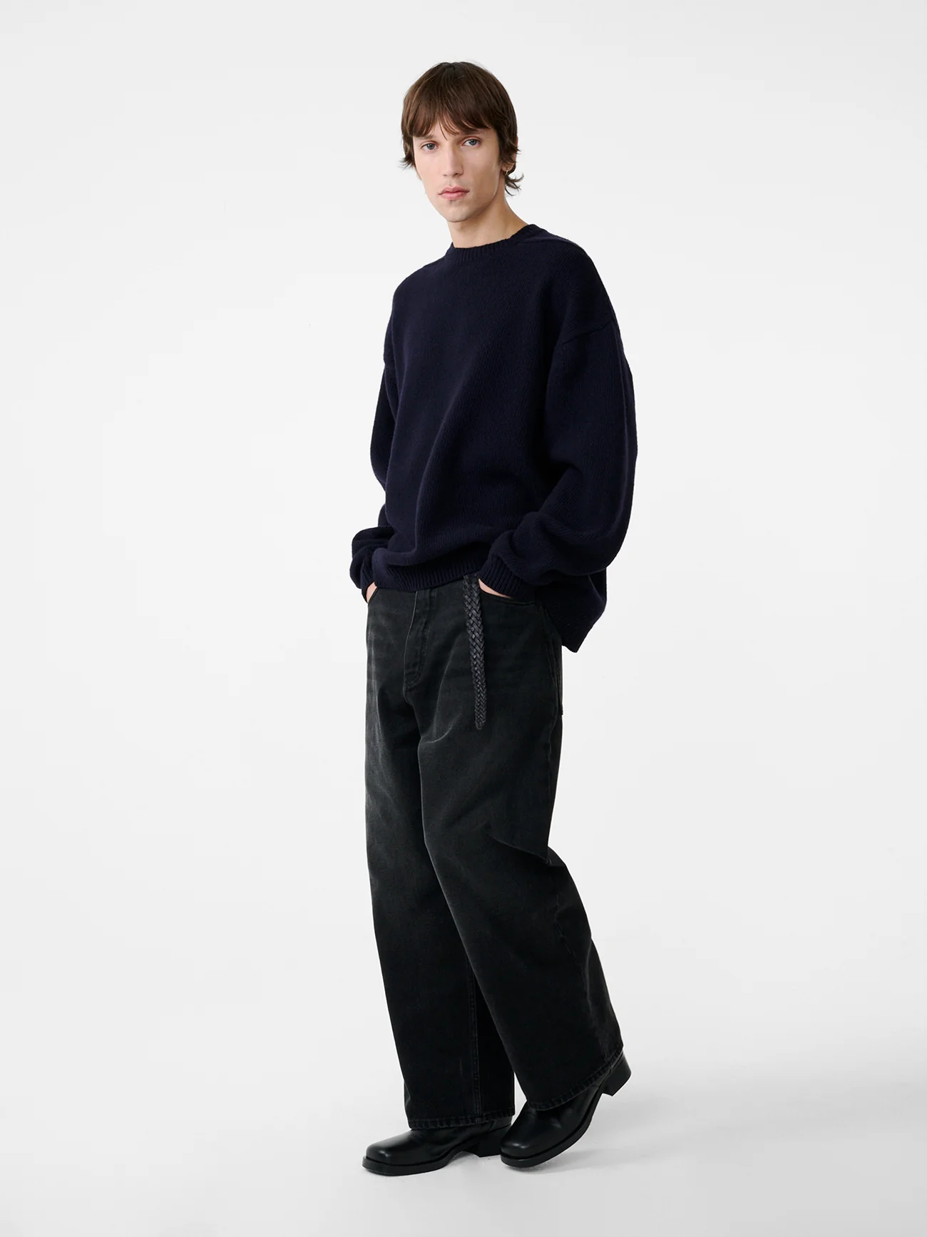 Washed Black Regen Denim Paolo Jean Pants