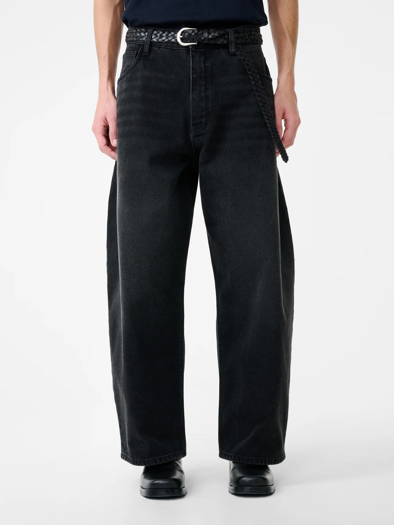 Washed Black Regen Denim Paolo Jean Pants