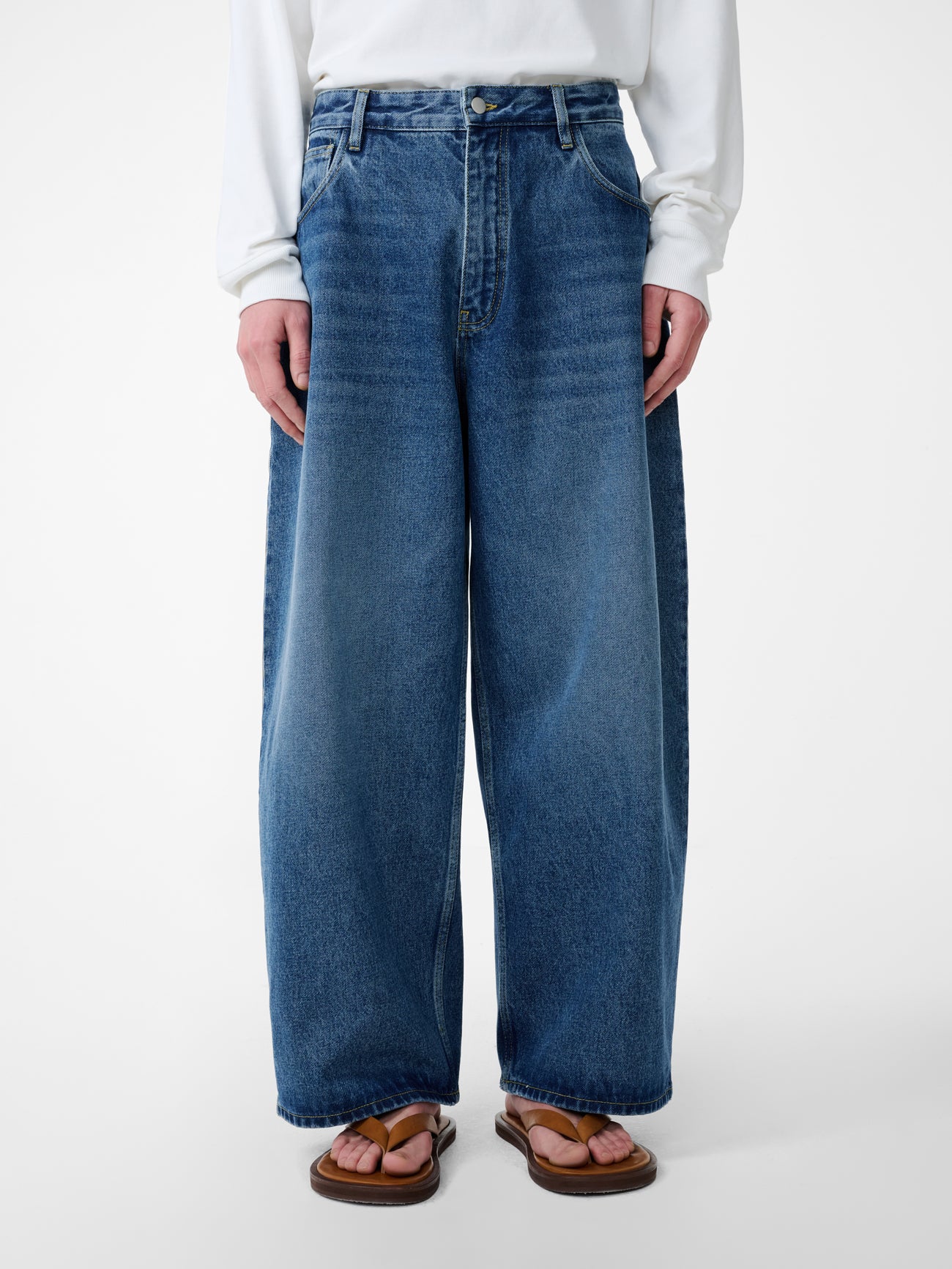 Worn Wash Indigo Regen Denim Paolo Jean Pants