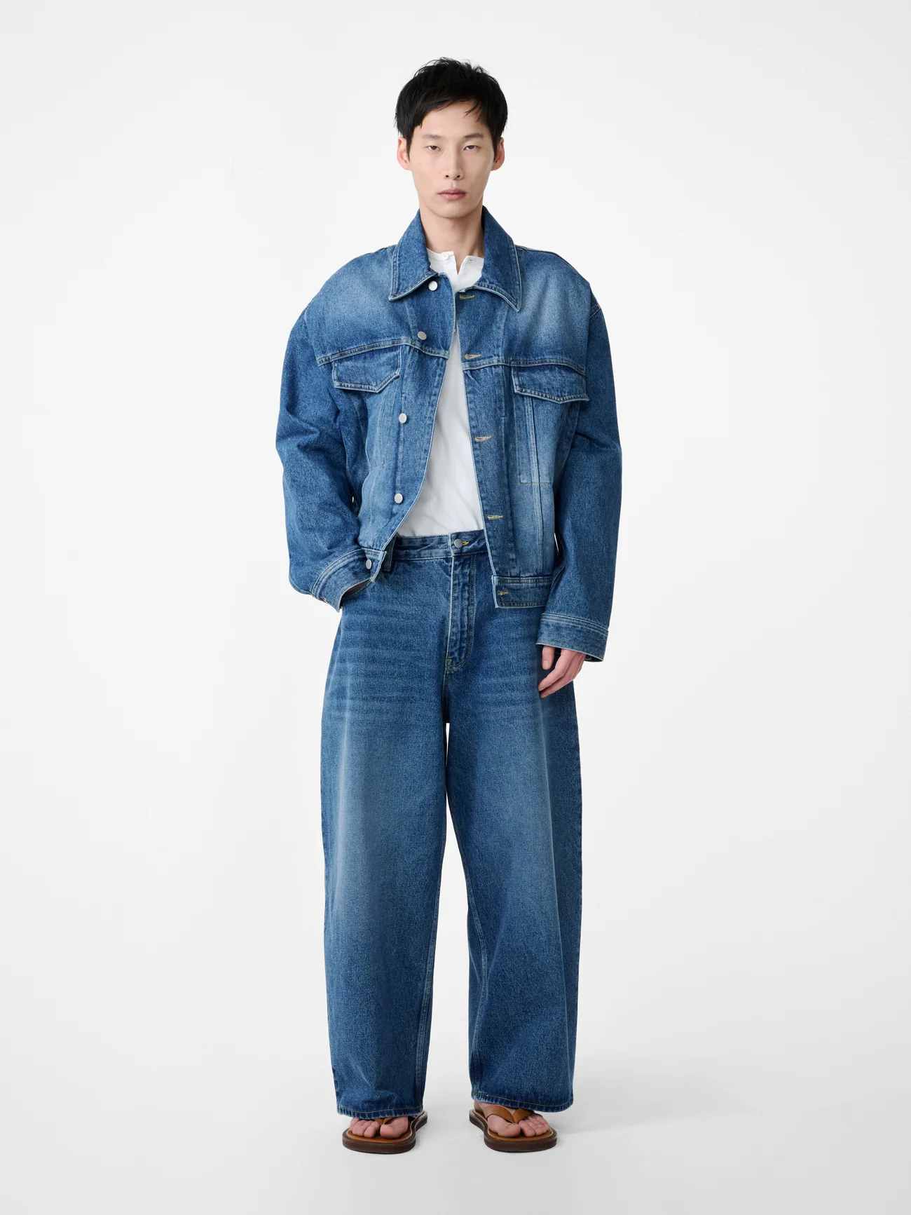 Worn Wash Indigo Regen Denim Paolo Jean Pants