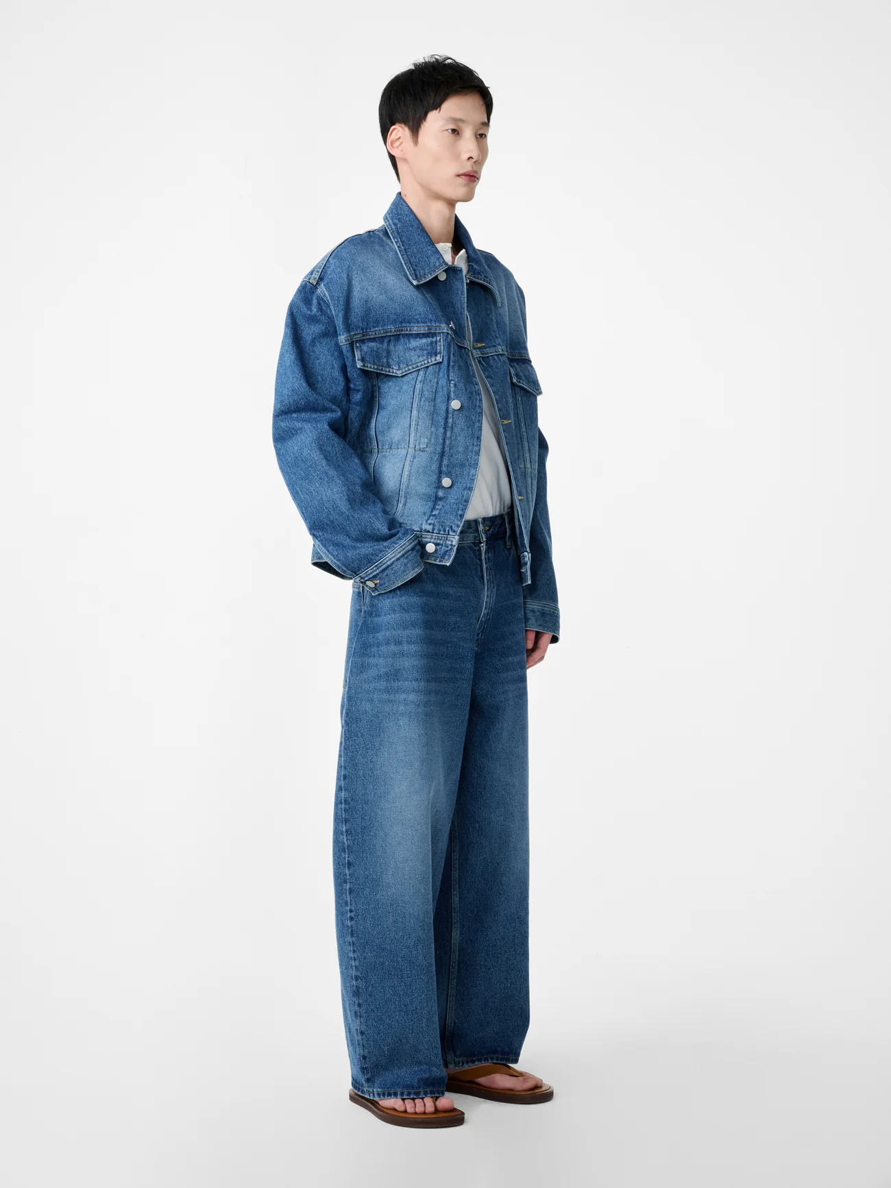 Worn Wash Indigo Regen Denim Paolo Jean Pants