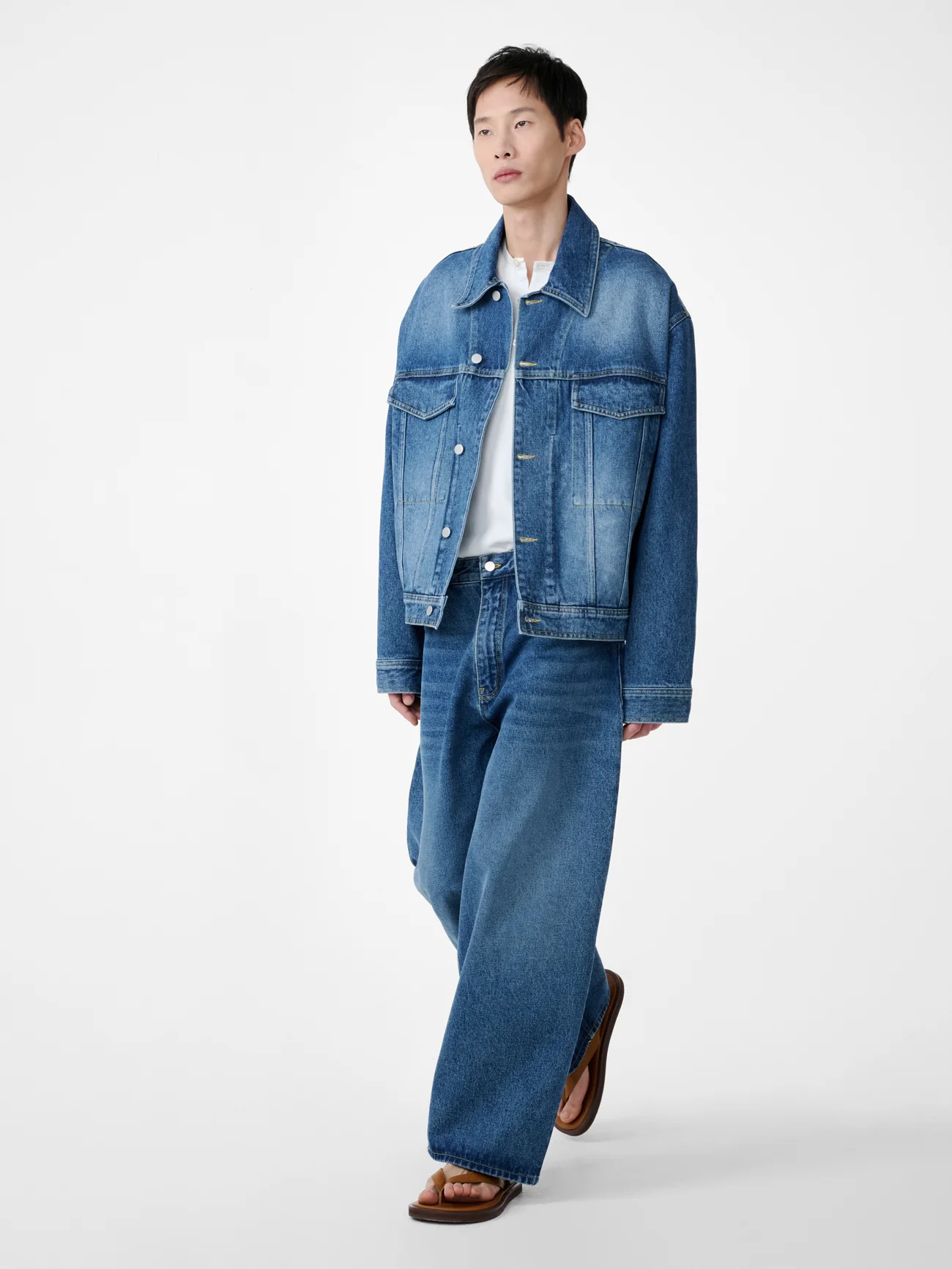 Worn Wash Indigo Regen Denim Paolo Jean Pants