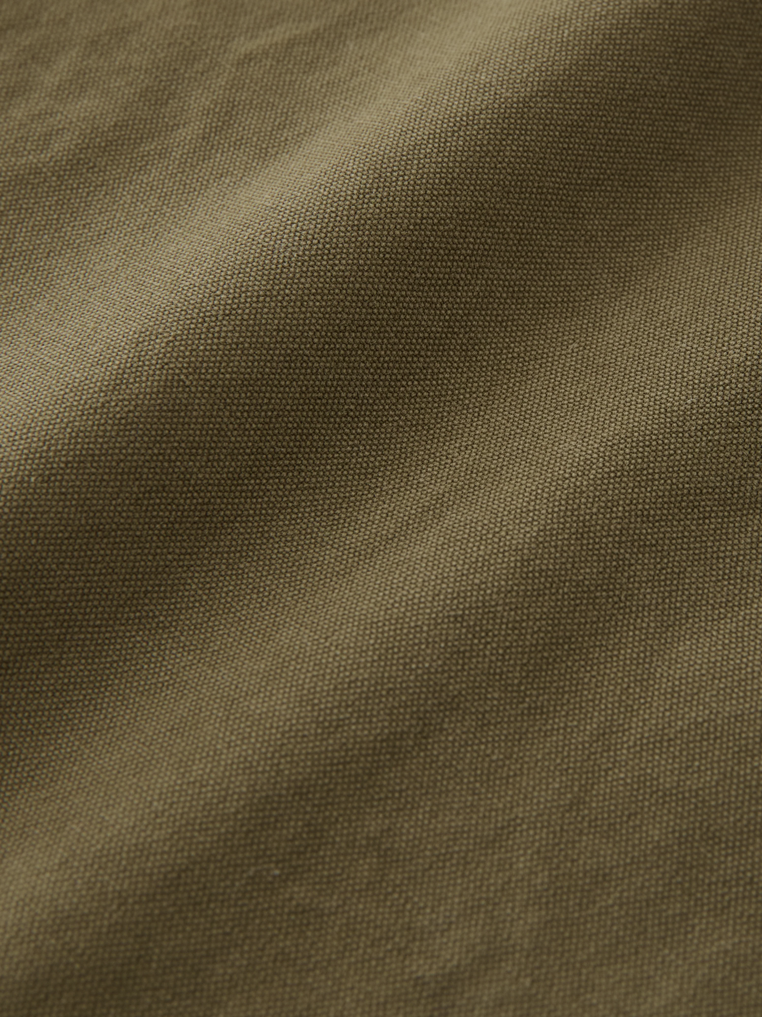Olive Military Canvas Ravel Pants