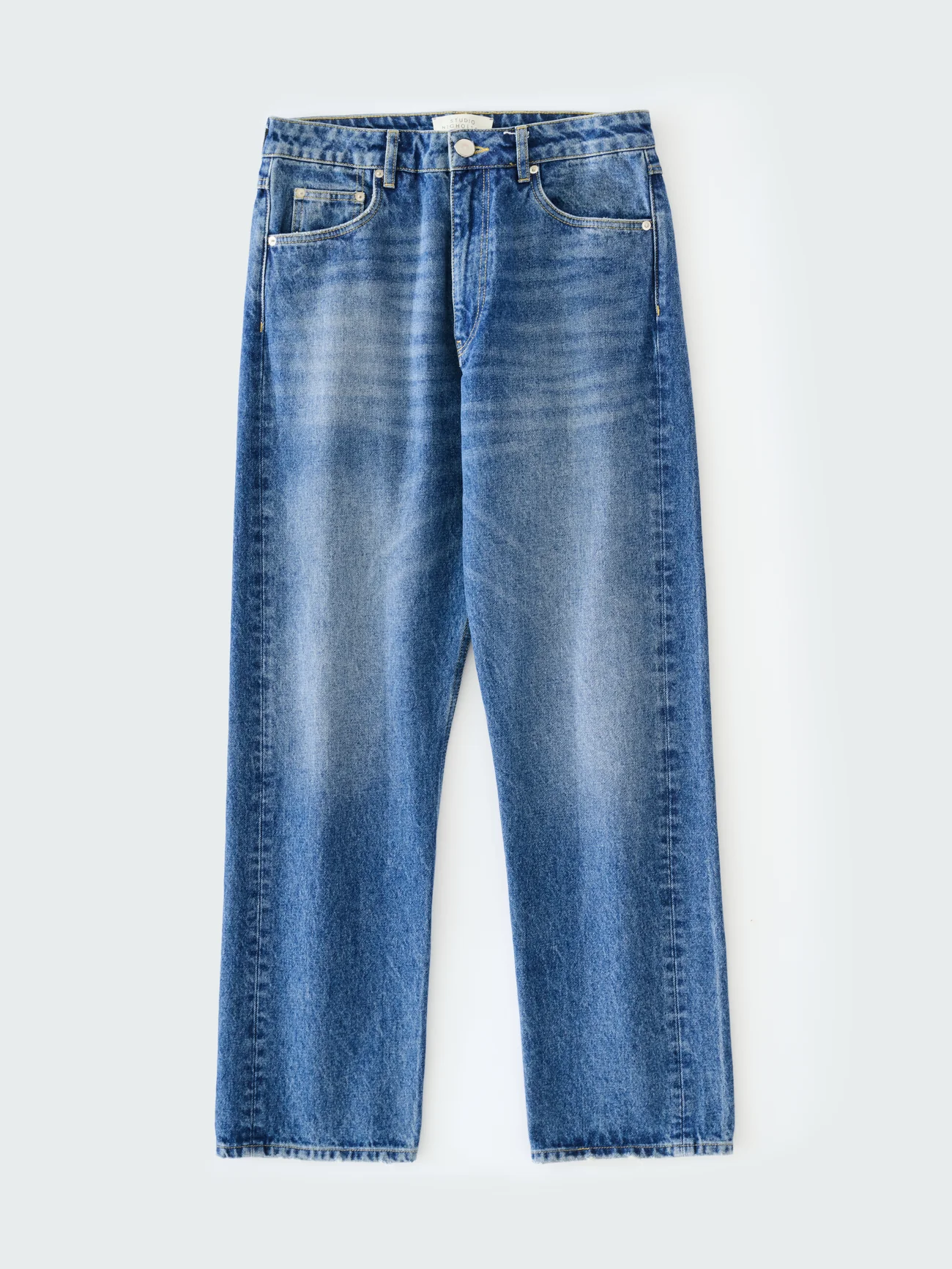 Worn Wash Indigo Regen Denim Riso Pants