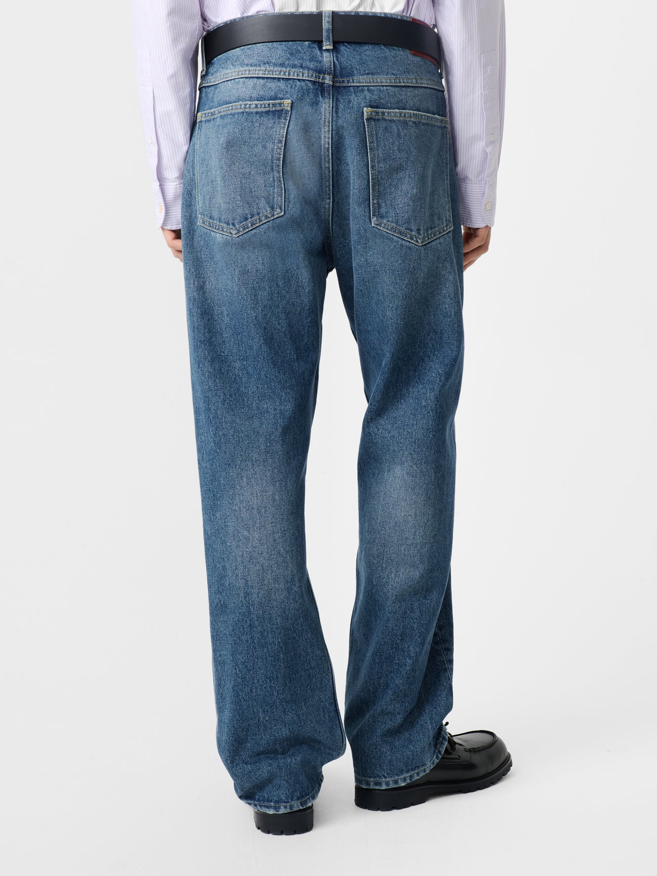 Worn Wash Indigo Regen Denim Riso Pants