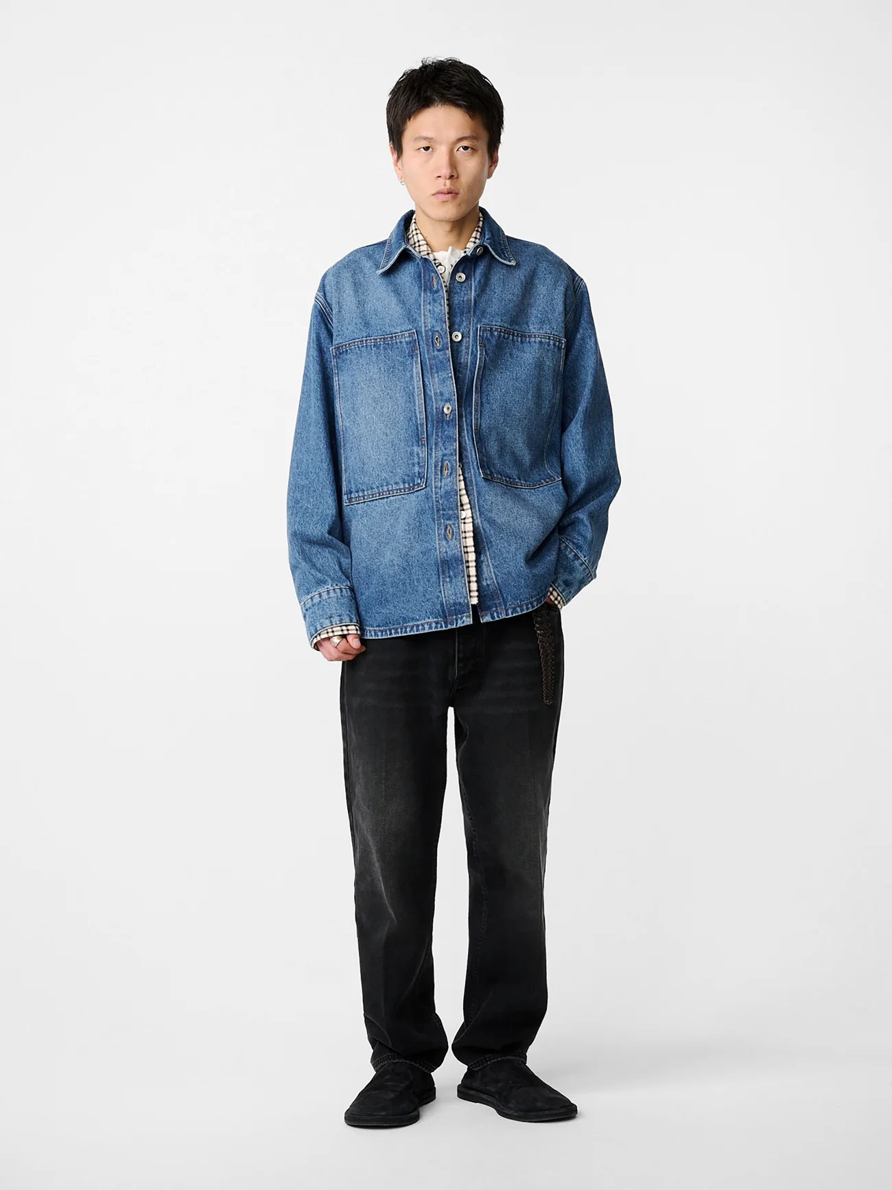 Worn Wash Indigo Regen Denim Saxon Shirt