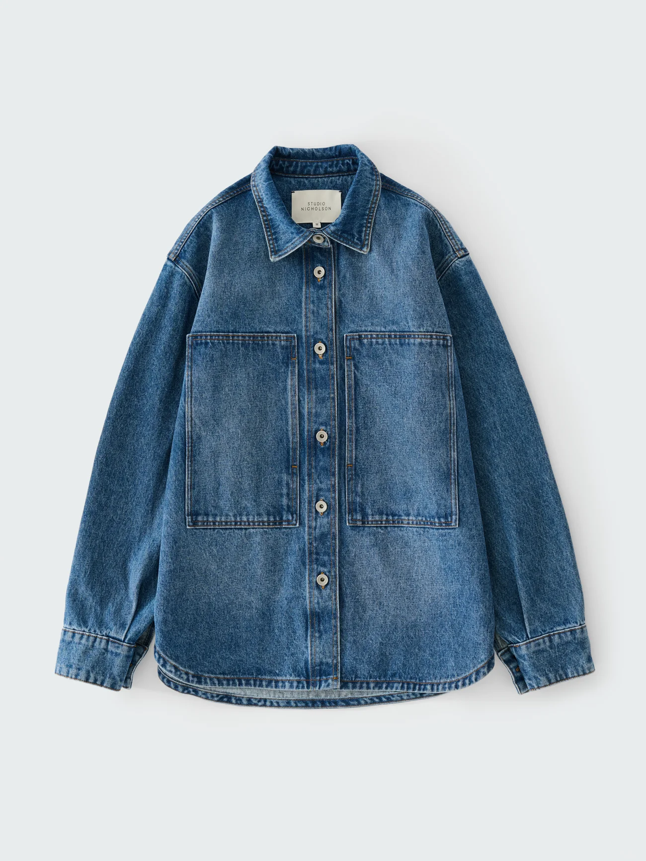Worn Wash Indigo Regen Denim Saxon Shirt