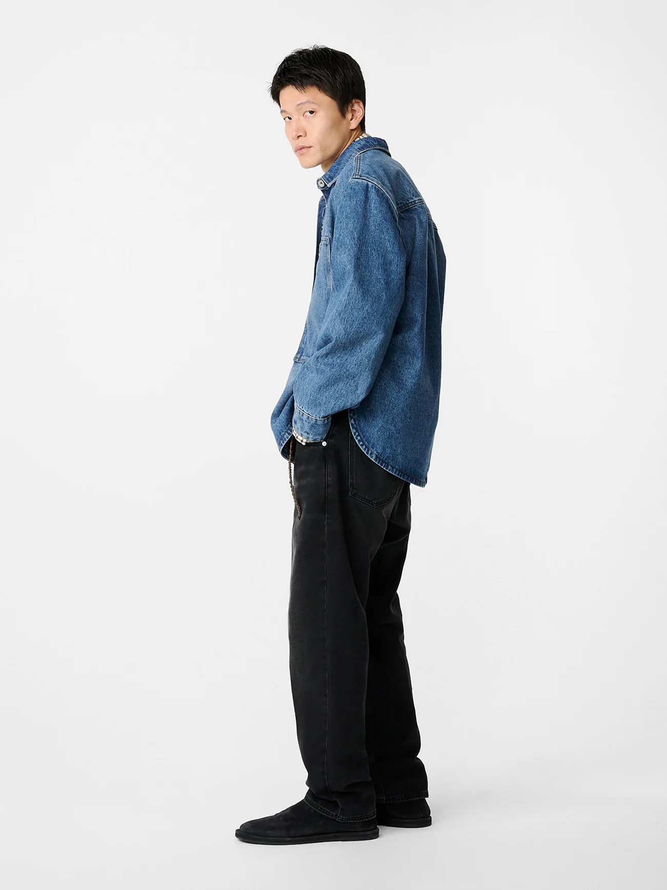Worn Wash Indigo Regen Denim Saxon Shirt