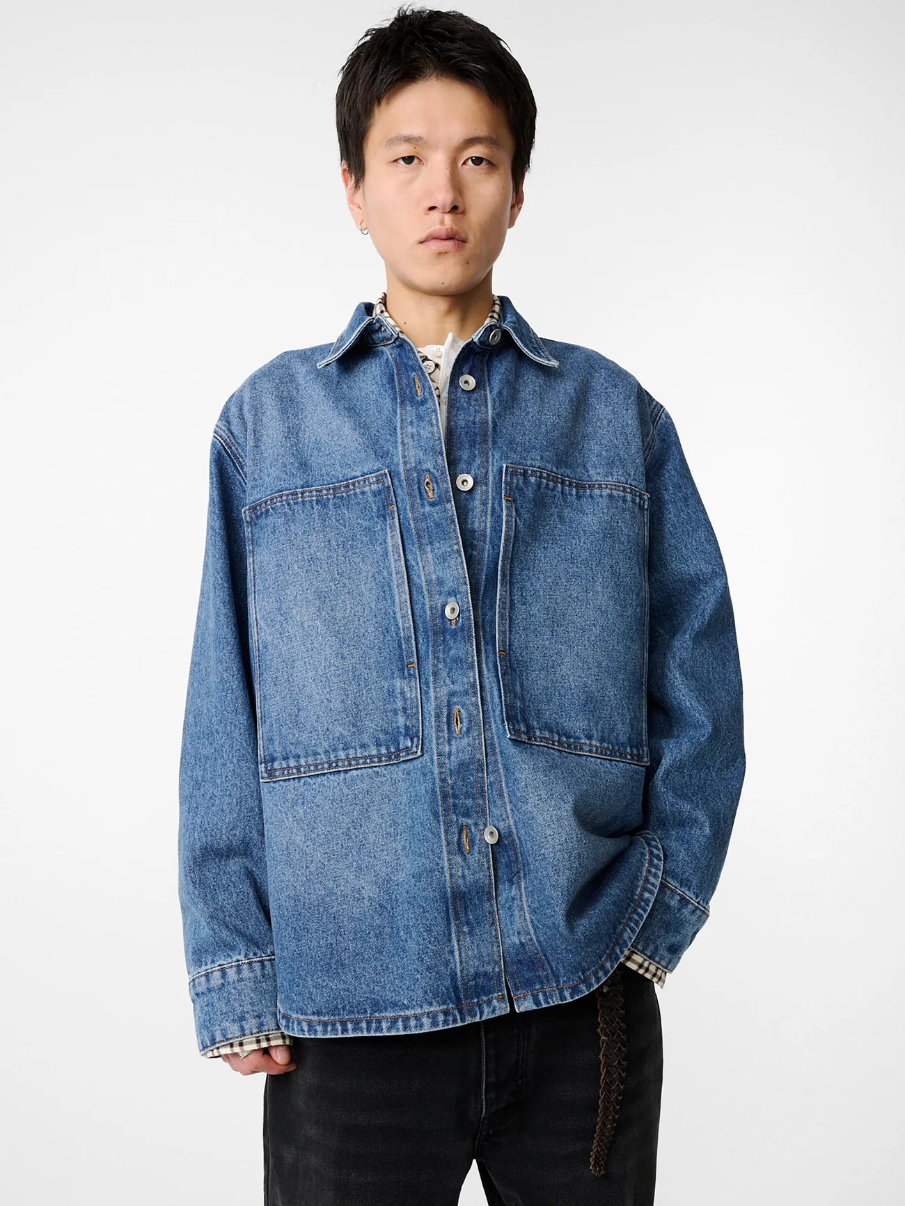 Worn Wash Indigo Regen Denim Saxon Shirt