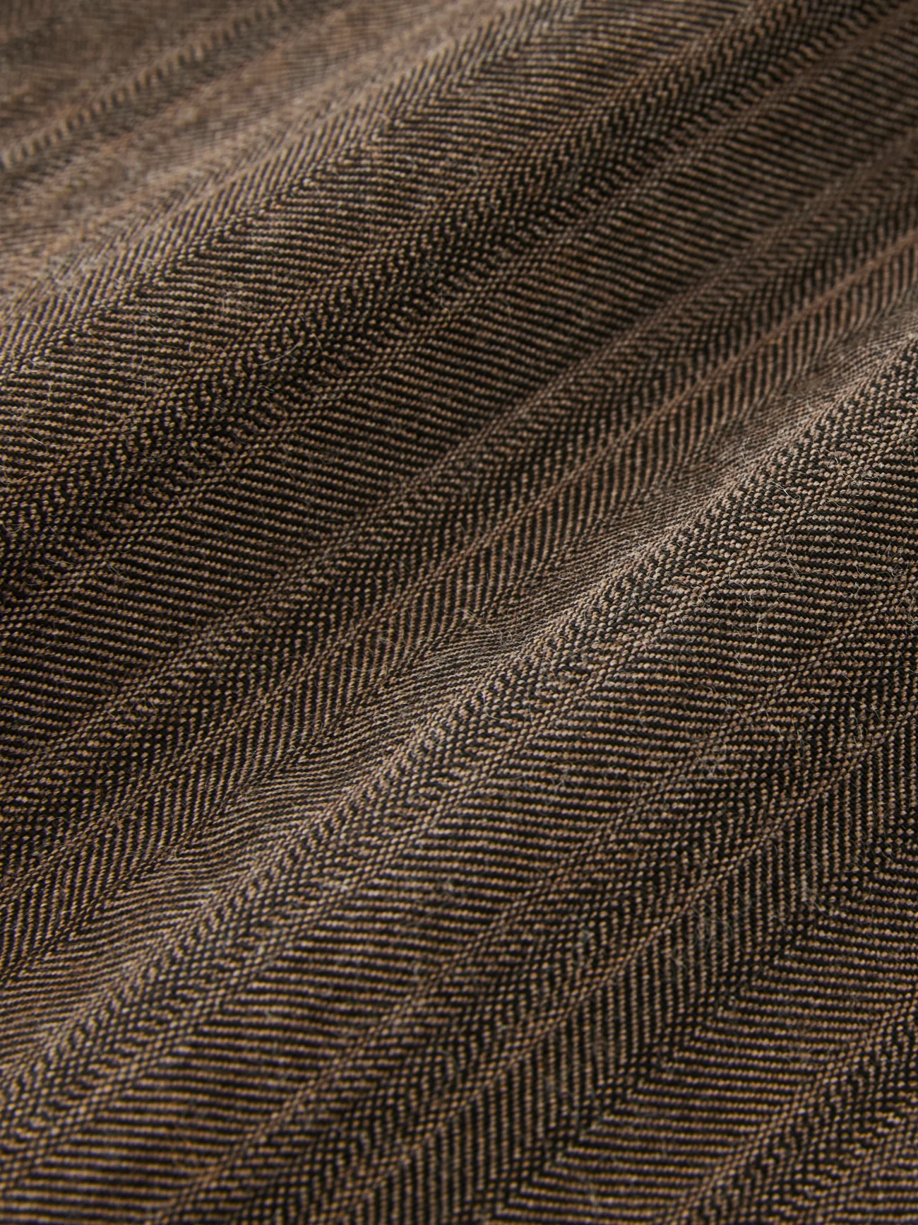 Black Herringbone Shirting Solis Shirt