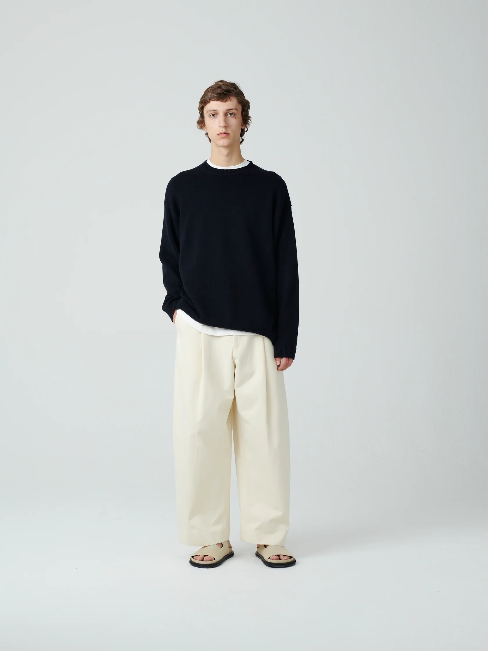 Sorte Pant in Ivory