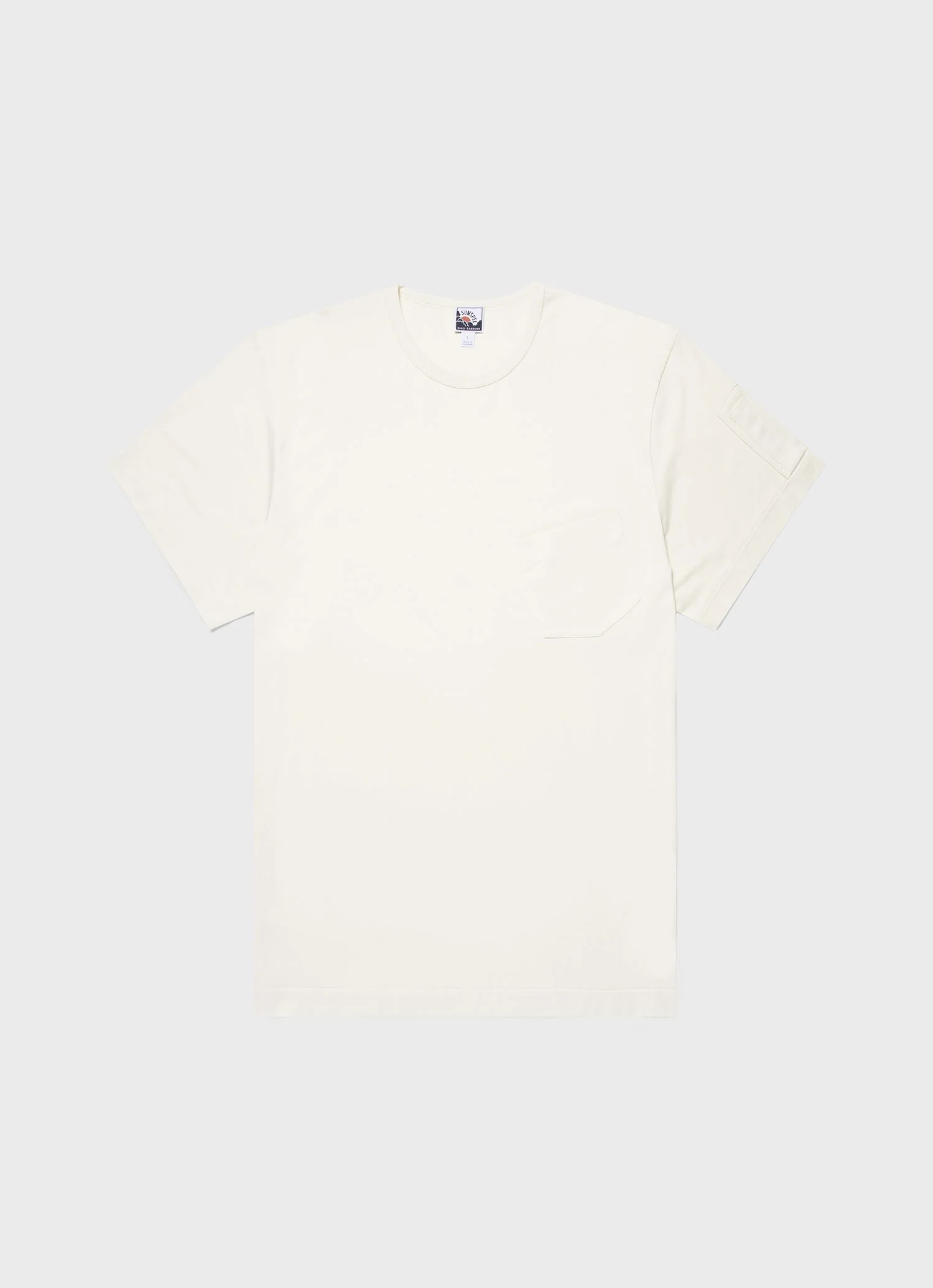 SS Pocket T Shirt in Stone White