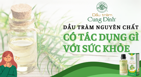 Dầu tràm nguyên chất có tác dụng gì với sức khỏe