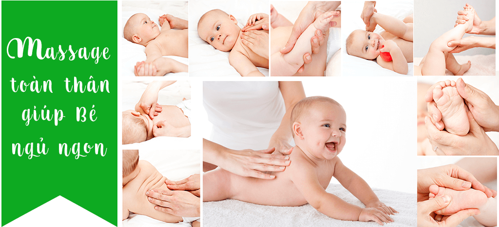 Hướng dẫn Massage Bé giúp bé ăn ngon ngủ sâu