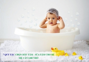 7 Quy tắc chọn dầu tắm cho bé - Mẹ cần ghi nhớ