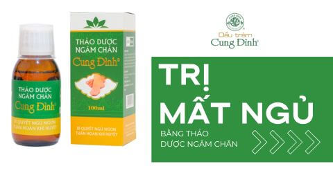 Thảo dược ngâm chân điều trị mất ngủ