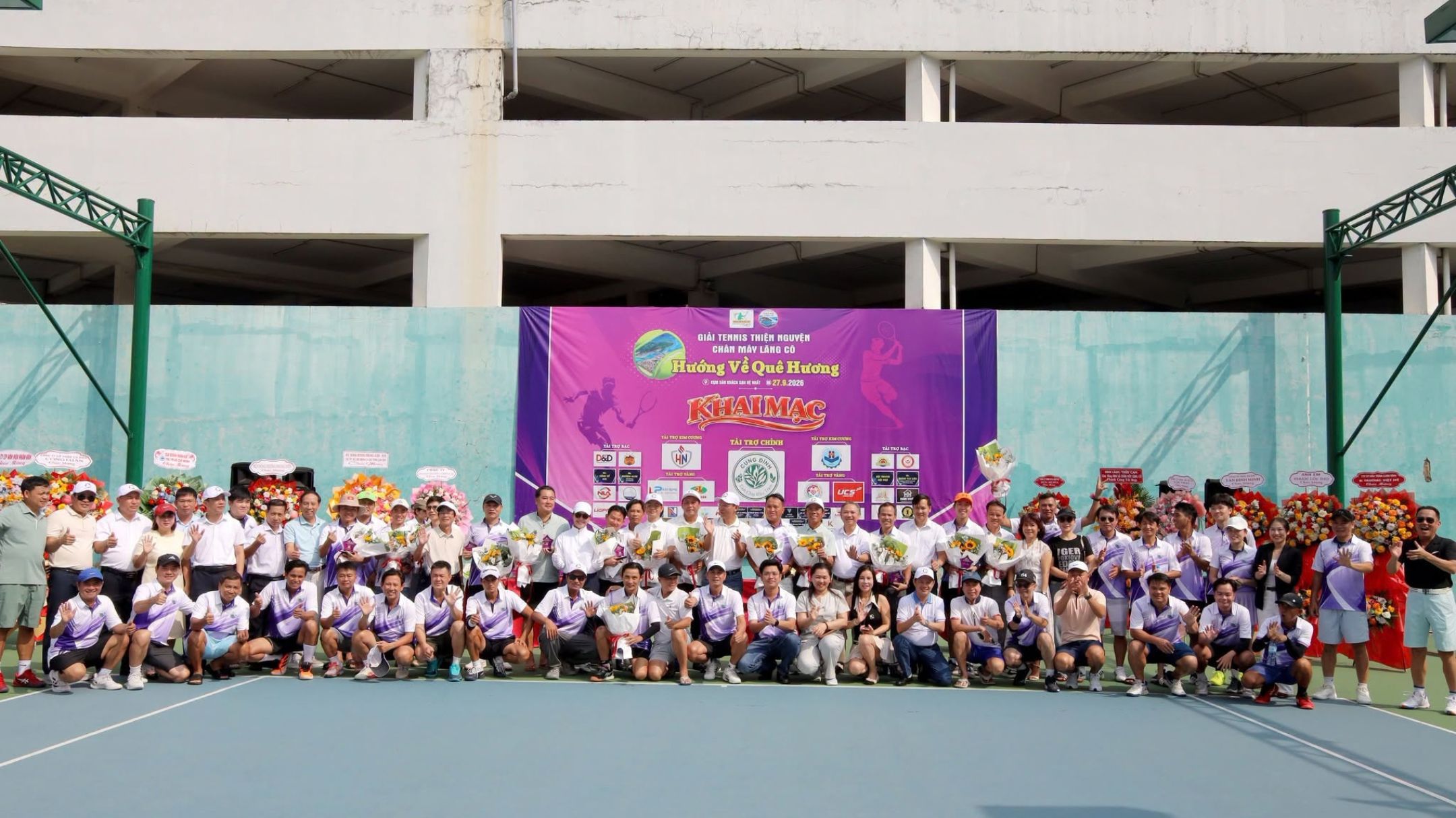 Cung Đình - nhà tài trợ chính của giải đấu tennis thiện nguyện