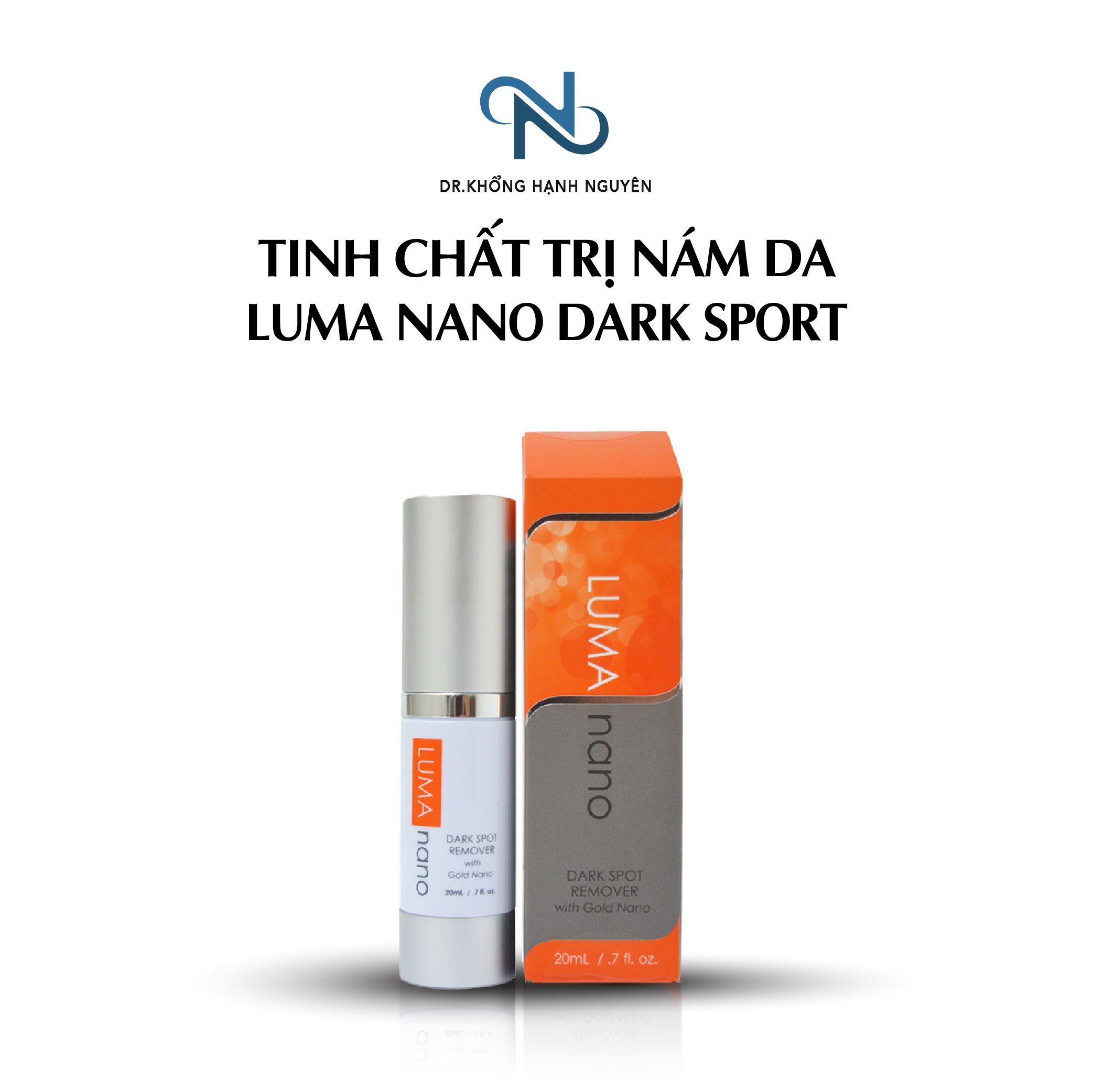 Serum Trắng Sáng Da LumaNano Dark Spot Remover with Gold Và LumiNano MD Dark Spot Remover