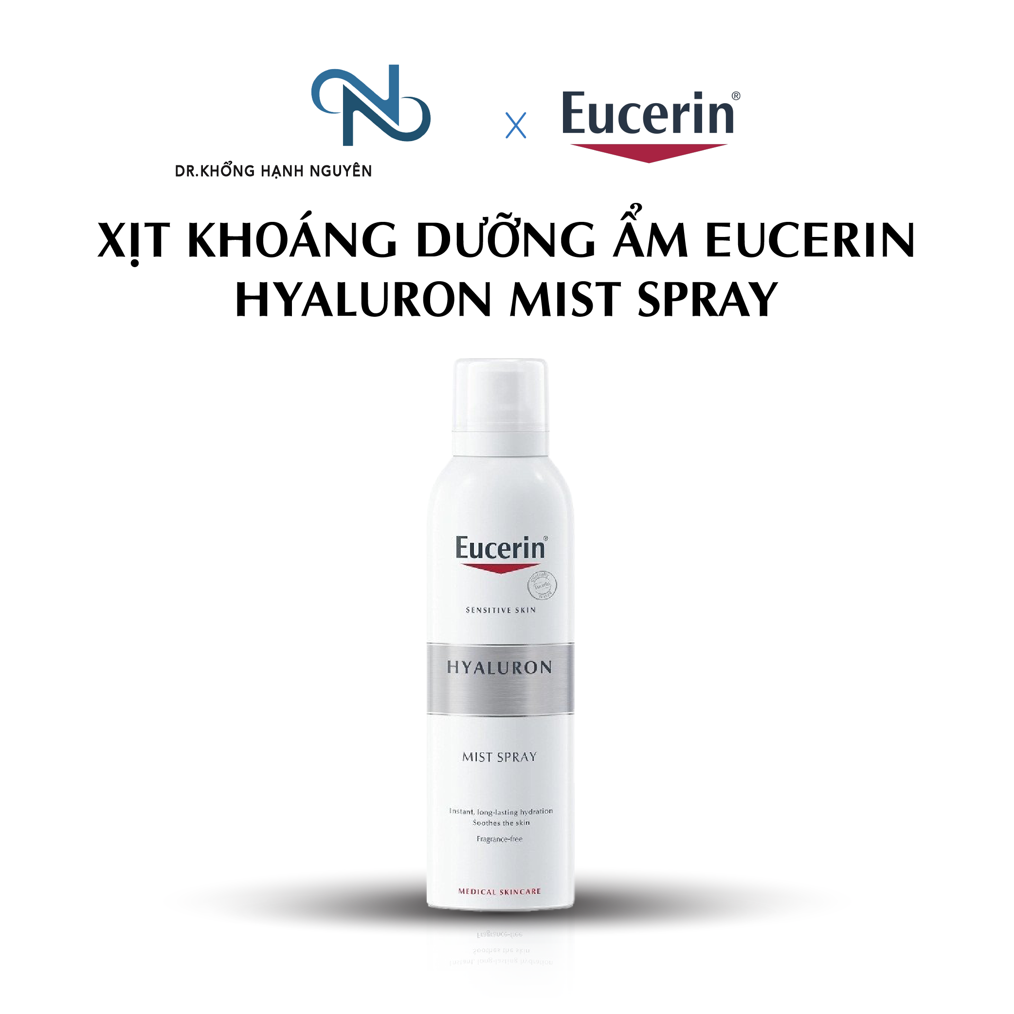 [HÀNG NHẬP KHẨU] Xịt Khoáng Dưỡng Ẩm Eucerin Hyaluron Mist Spray