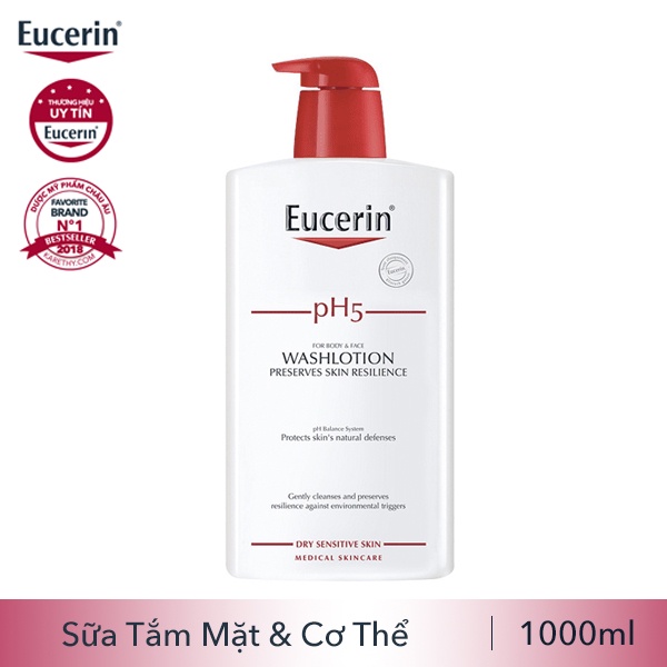 Sữa Tắm Cho Da Nhạy Cảm Eucerin pH5 for Body & Face Washlotion