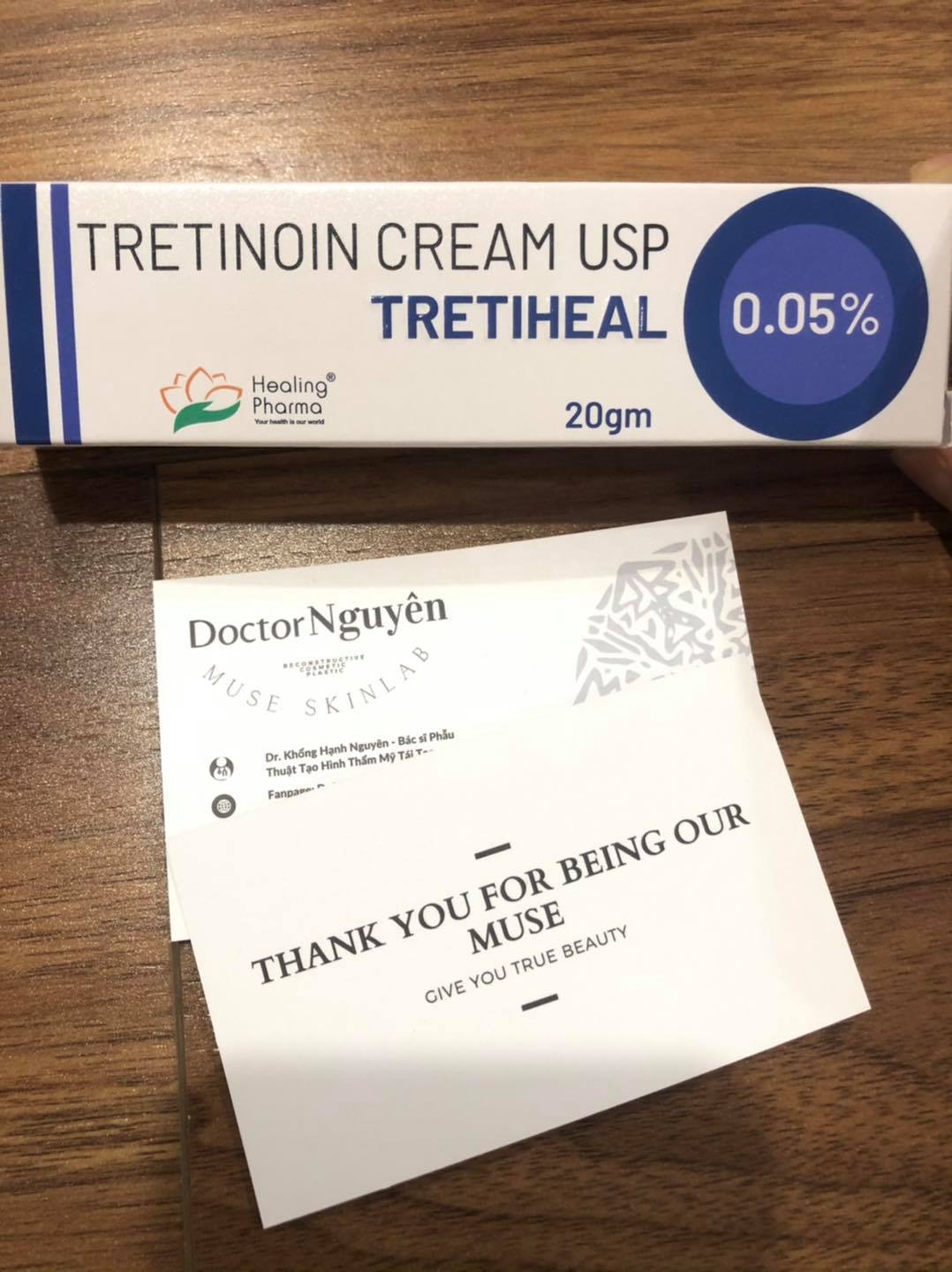 [HÀNG NHẬP KHẨU] Tretinoin Cream Tretiheal - Giảm Mụn Chống Lão Hóa  0.025%