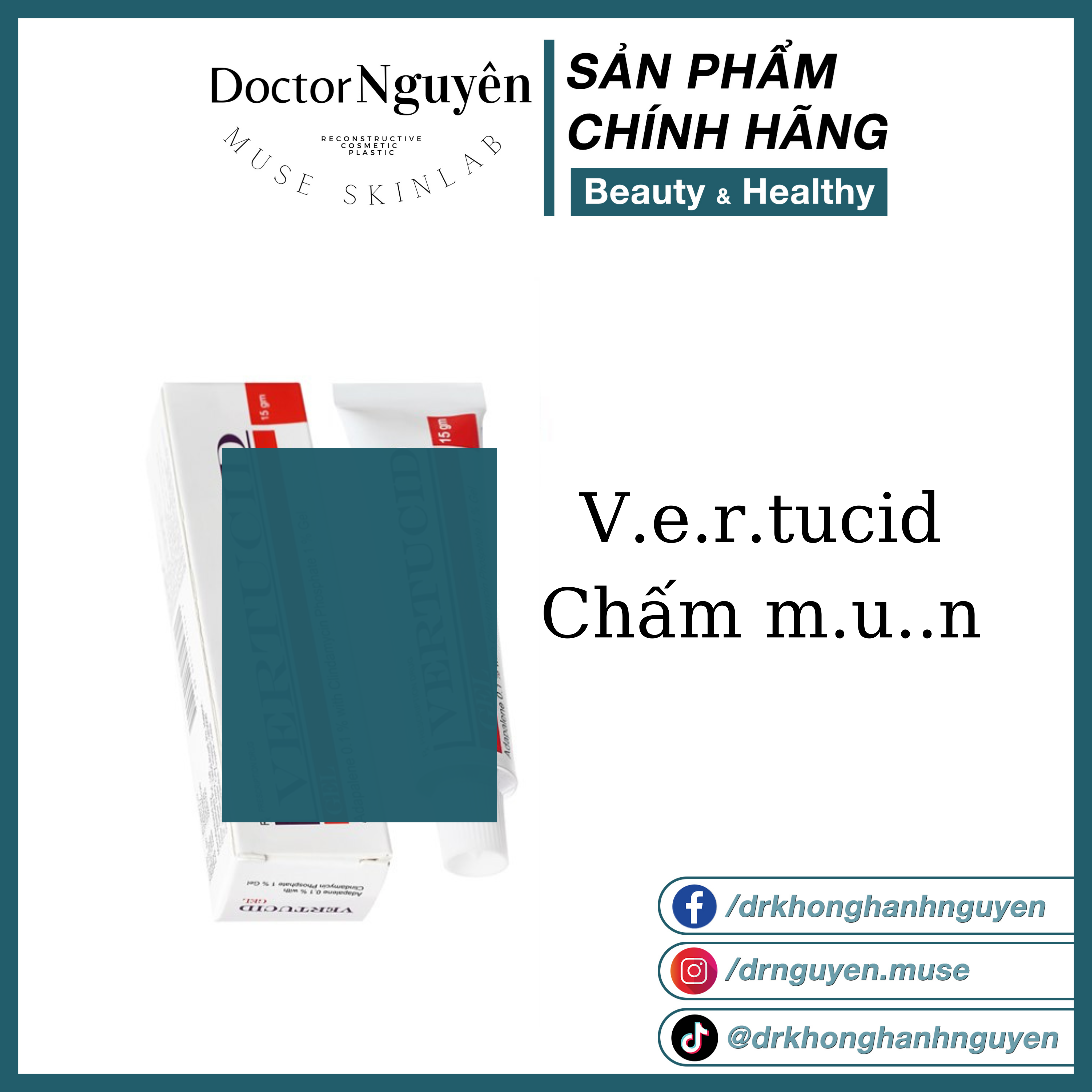 Kem Thoa Mụn Vertucid  (12ml)