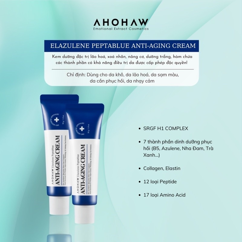[HÀNG CÔNG TY] Kem Chống Lão Hoá Ahohaw AntiAging Cream