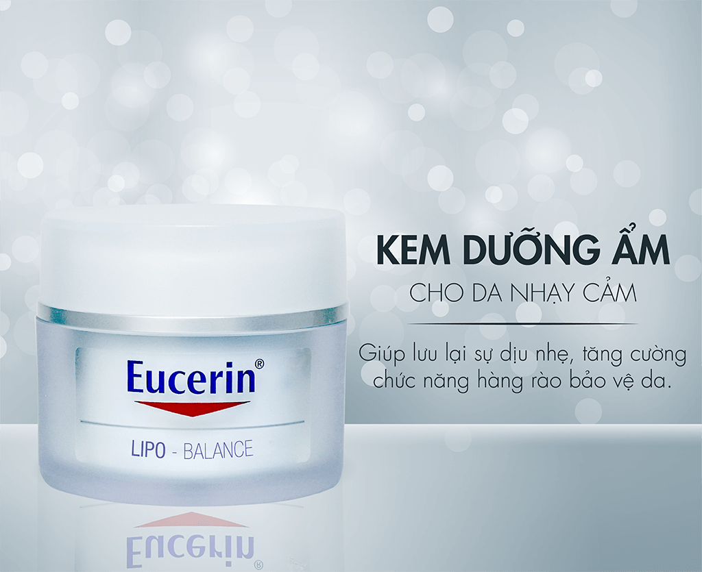[HÀNG NHẬP KHẨU] Kem Dưỡng Ẩm Eucerin Dành Cho Da Khô Và Da Nhạy Cảm Lipo Balance (50ml)