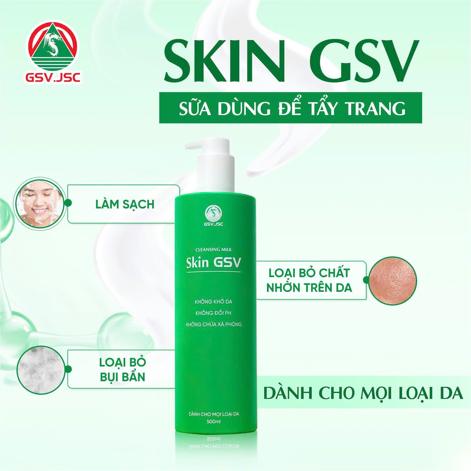 [HÀNG NHẬP KHẨU] Sữa Tắm, Sữa Rửa Mặt Skin GSV Dành Cho Da Nhạy Cảm