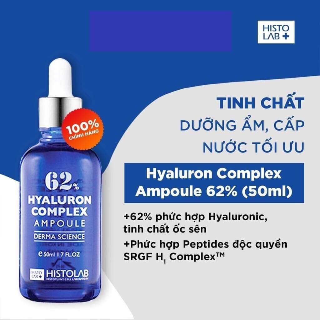 Serum HA Phục Hồi Và Cấp Ẩm Da Histolab 62% Hyaluron Complex Ampoule Derma Science (50ml)