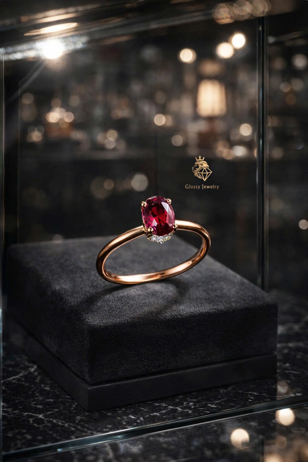 Nhẫn nữ Ruby