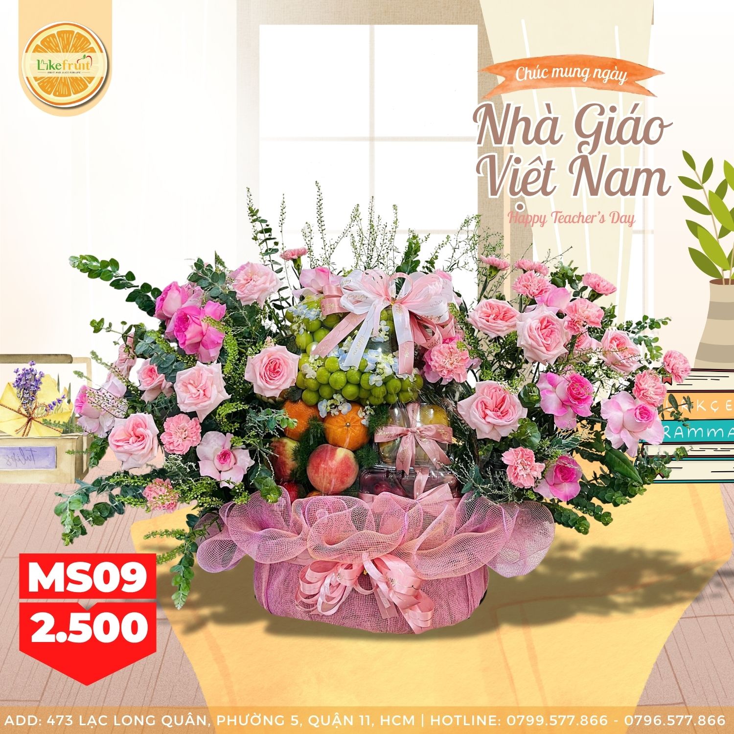 Mẫu quà tặng trái cây (Hotline : 0799.577.866)