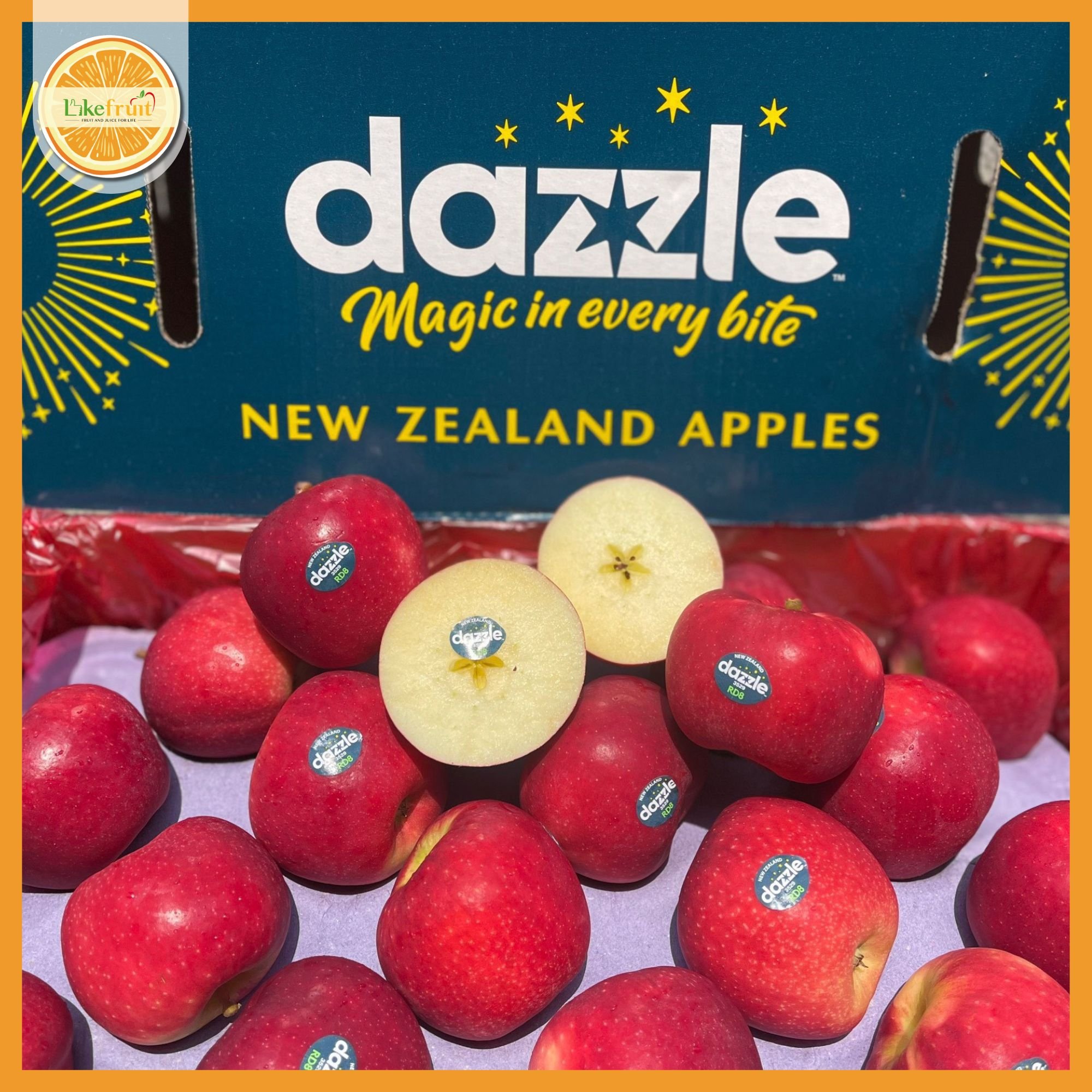 Táo Dazzel New Zealand Size 90 – Giòn Rụm, Ngọt Thanh, Siêu Tươi Ngon