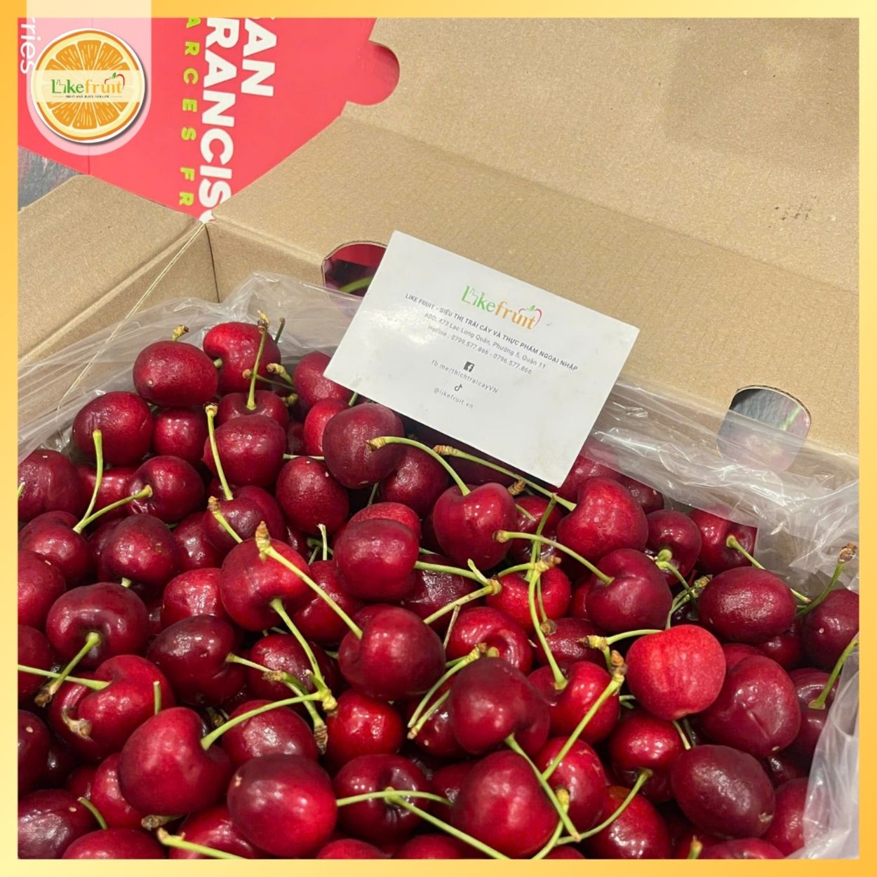 Cherry Chile SanFrancisco Size XLD – Trái To, Giòn Ngọt, Chuẩn Hàng Nhập Khẩu Cao Cấp