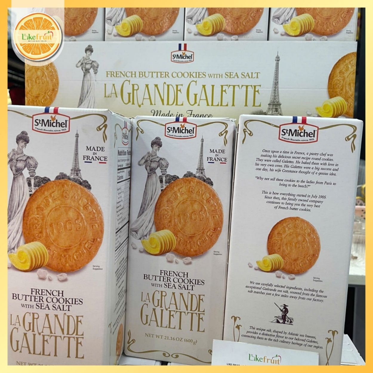 Bánh Pháp La Grande Galette – Bánh Quy Bơ Cao Cấp, Thơm Giòn Chuẩn Vị Châu Âu