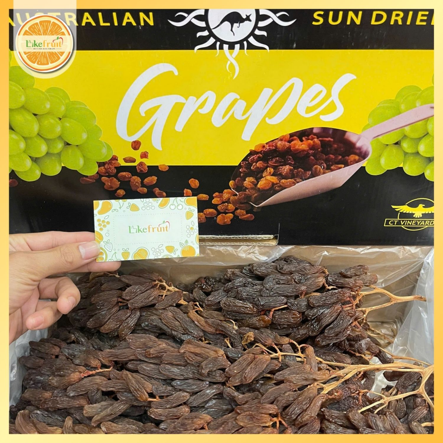 Nho khô nguyên cành Thomson – Ngọt tự nhiên, dẻo mềm, giàu dinh dưỡng