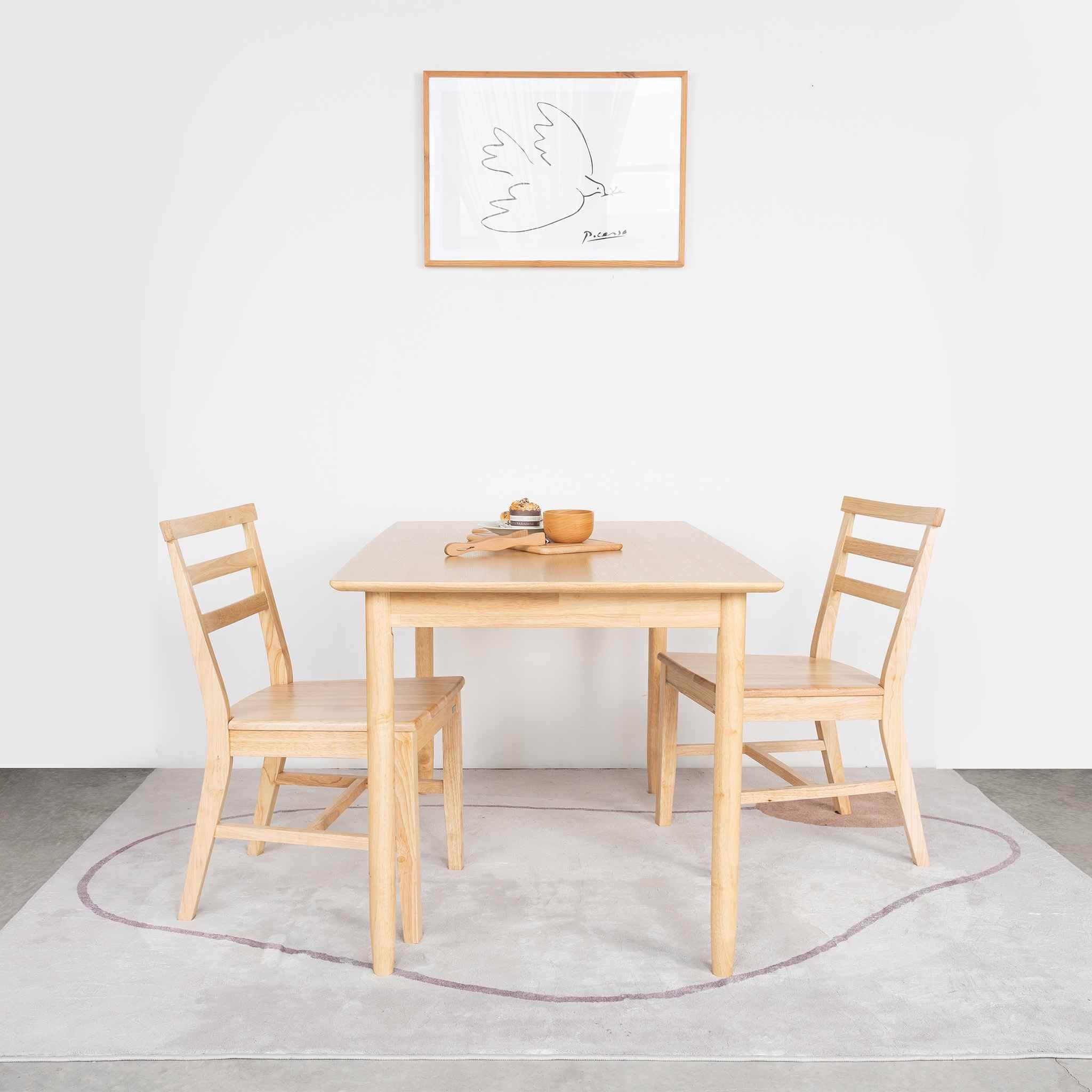 Bộ Bàn Ăn 4 Ghế Gỗ MILAN