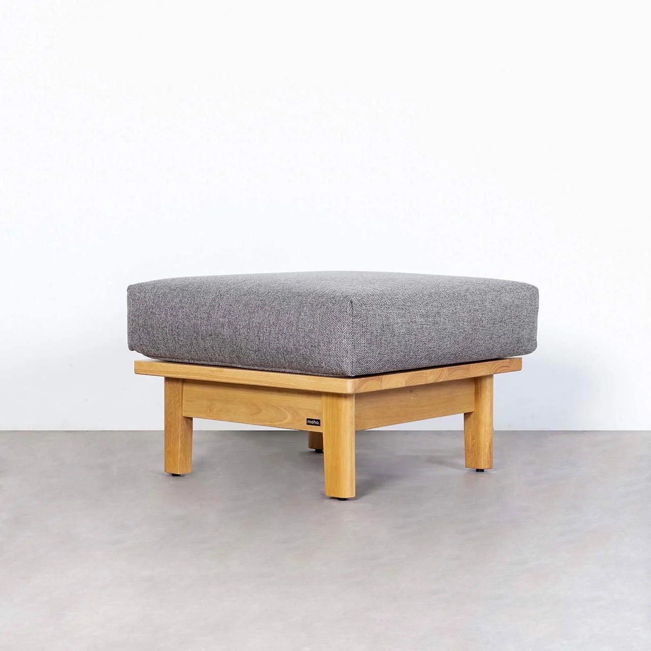 Ghế Đôn Sofa Gỗ Cao Su Tự Nhiên