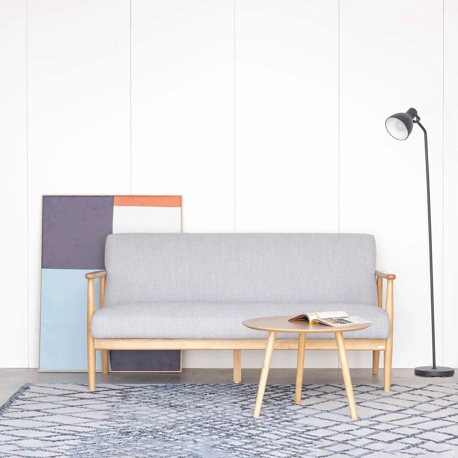 Bàn Sofa – Bàn Cafe – Bàn Trà Gỗ Cao Su màu tự nhiên