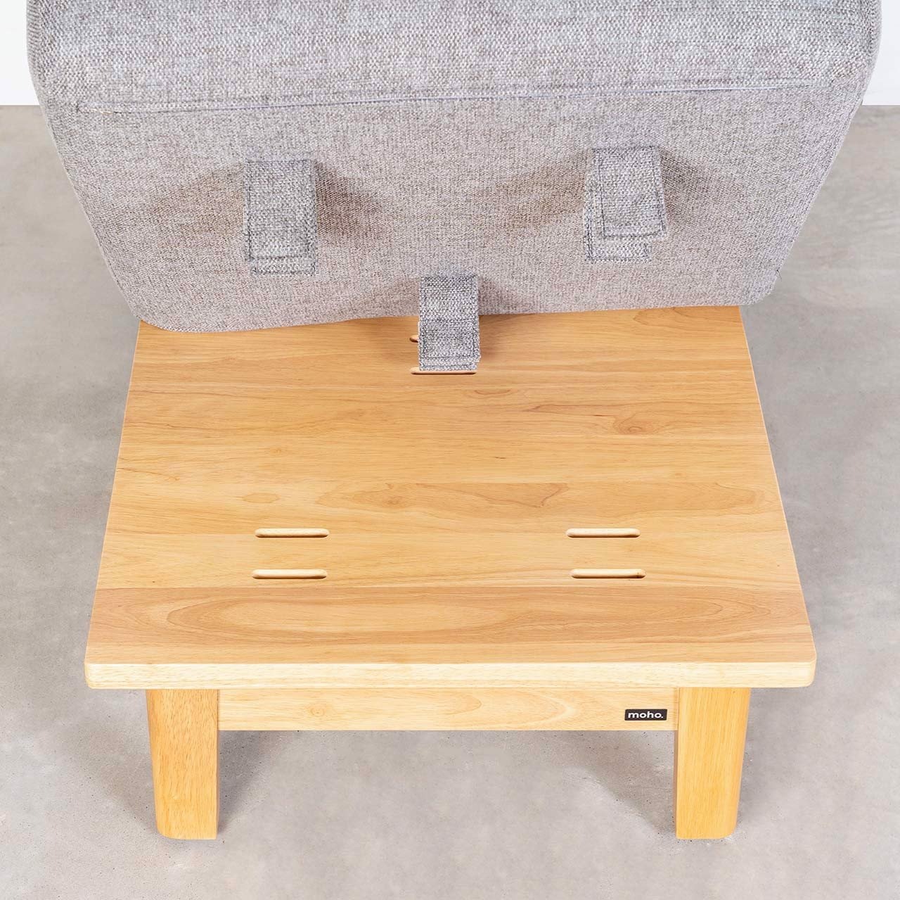 Ghế Đôn Sofa Gỗ Cao Su Tự Nhiên
