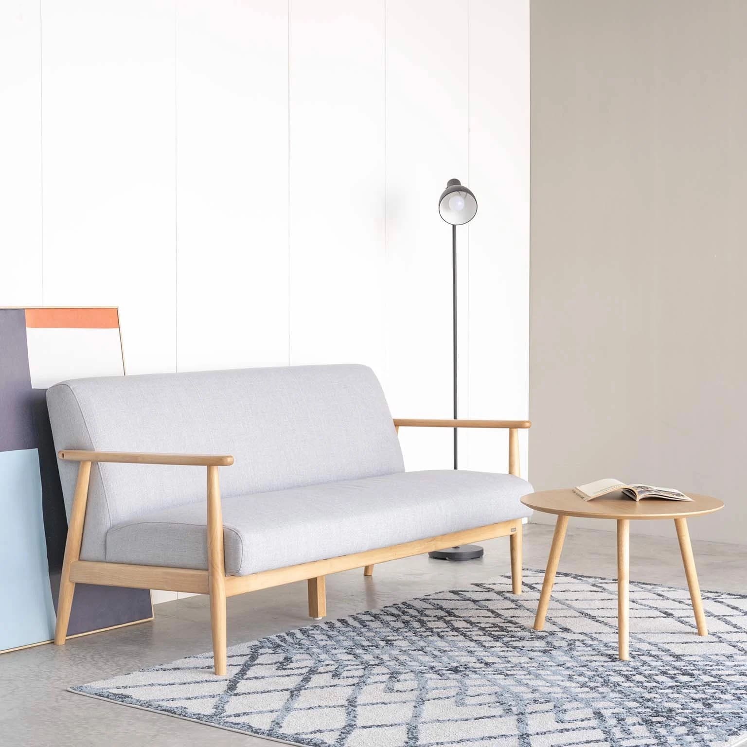 Bàn Sofa – Bàn Cafe – Bàn Trà Gỗ Cao Su màu tự nhiên