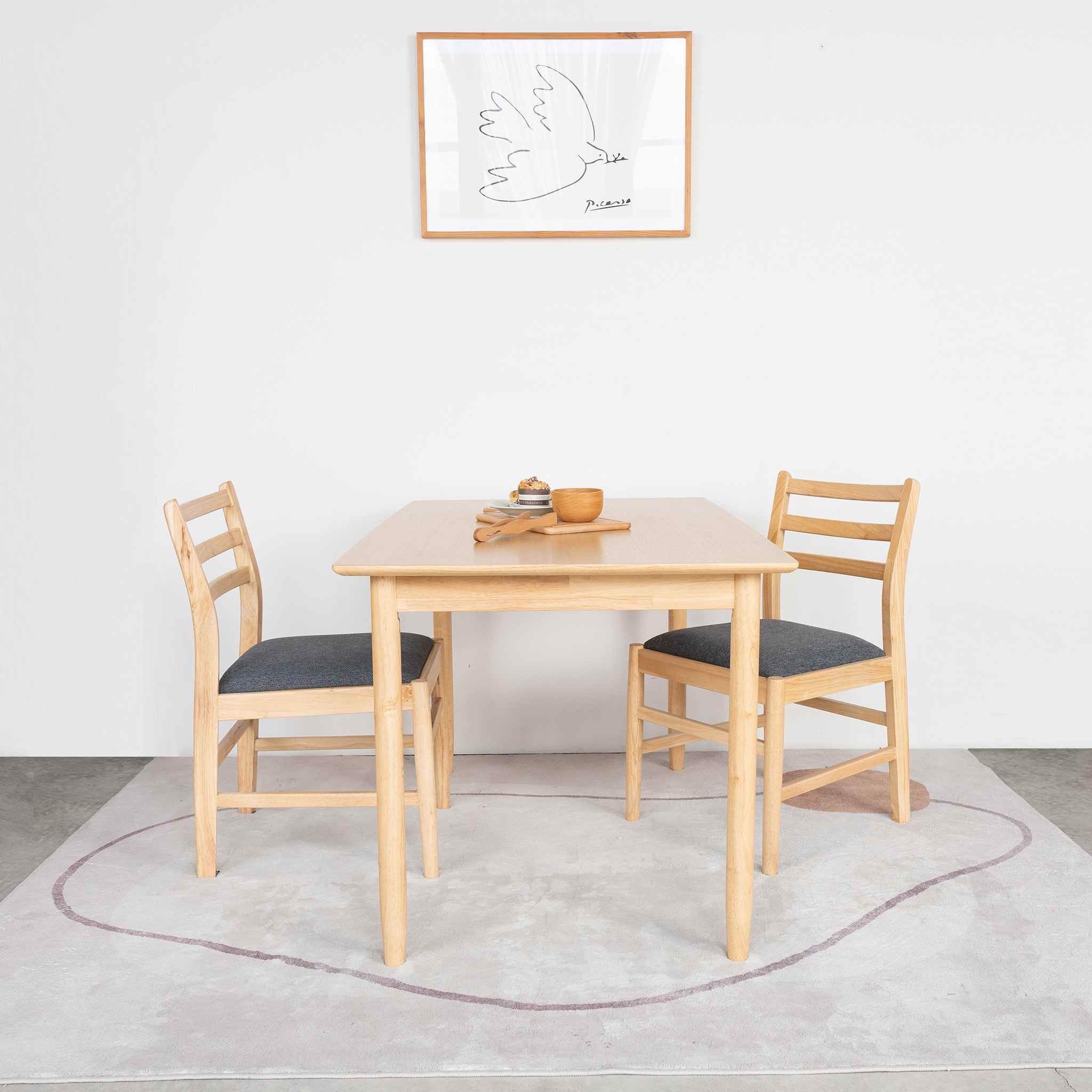 Bộ Bàn Ăn 4 Ghế Gỗ MILAN